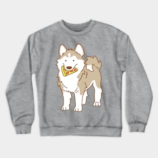 Husky and Pizza Crewneck Sweatshirt